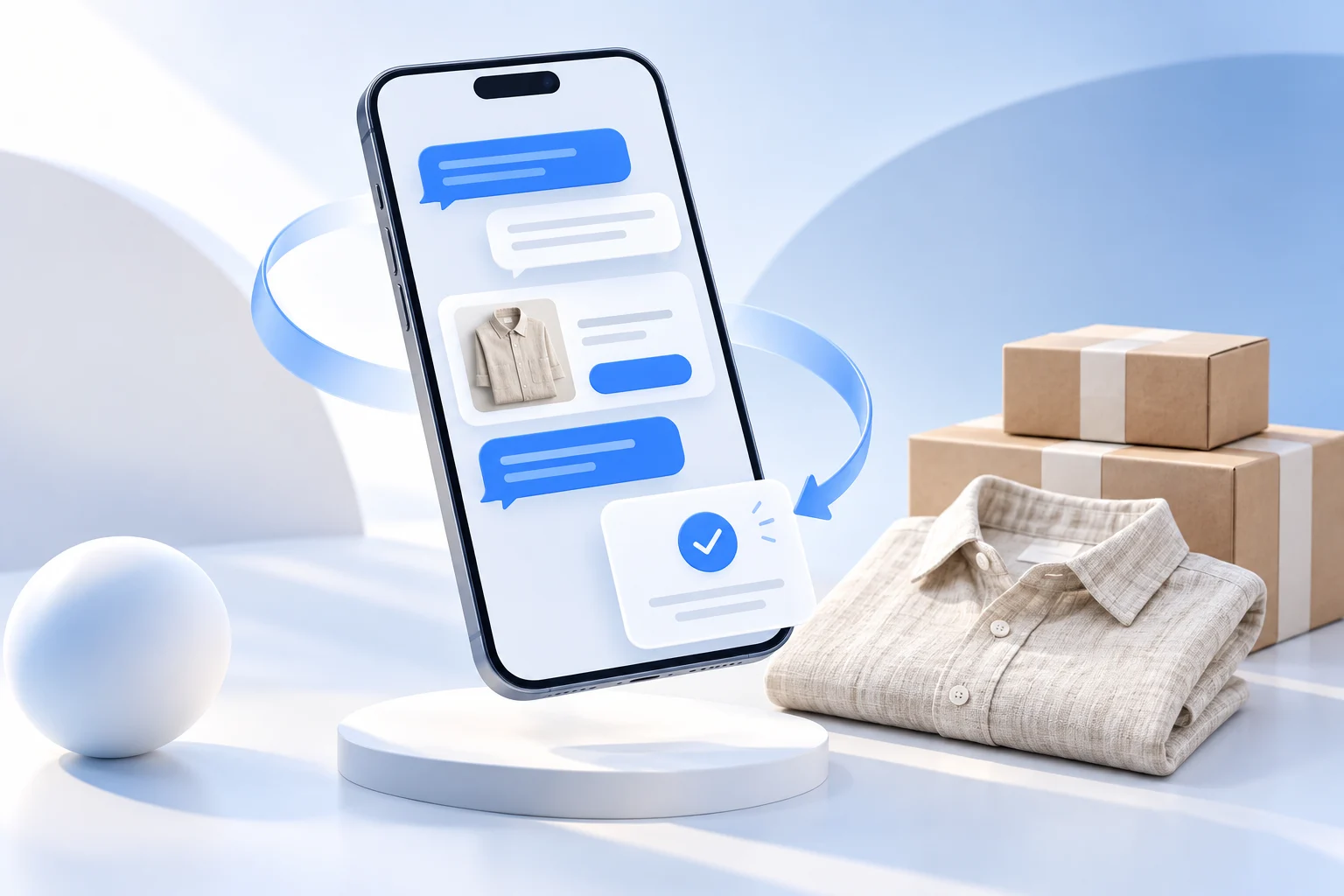 Minh họa AI Agent Zepo tư vấn sản phẩm và xác nhận đơn qua hội thoại Messenger.